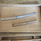 Vtg Mini Japanese Samurai Katana Sword Wood Dragon Letter Opener Knife