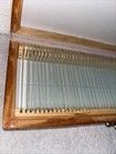 Vintage Wooden Microscope Slide Storage Box W  46 Blank Glass Slides Case Unused