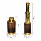 6    Antique Brass Nautical Spyglass Telescope Pirate Marine Vintage Gift Decor
