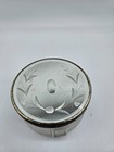Vintage Silver Plated Vanity Powder Jars  2 Jars  One Art Deco  One Decorative