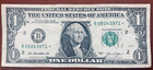Duplicate B Star Note One Dollar Bill B05043971  Series 2013 Fw Error Note