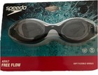 Speedo Adult Free Flow Soft Flexible Swimming Goggles Black Latex Free