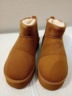 Cozy Fleece-lined Tan Winter Boots Sz 11 New With Defect