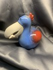 Art Pottery Pelican Bird W fish In Mouth Figurine Statue Whimsical