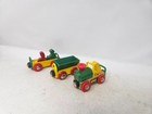 Brio World Wooden Railway 3 X Vintage Train Cars W  Passengers Tank Engine Guc