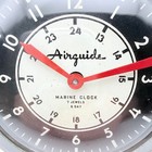 Airguide Marine Clock 7 Jewels 8 Day 3 9in Chrome Manual Wind Military Time Dial