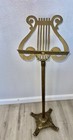 Amazing Antique Solid Brass Music Stand Musical Conductor Decor