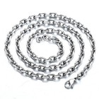 3 6 9mm Mens Chain Silver Stainless Steel Cable Link Necklace 18 20 22 24 26 In