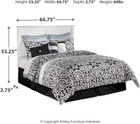 Bostwick Shoals Coastal Cottage Panel Headboard Only  Queen  White