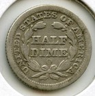 1855-o Seated Liberty Silver Half Dime - New Orleans Mint - P834