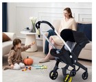 4-in-1 Baby Stroller Pram High Landscape Foldable Newborn Carriage   Black  
