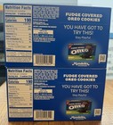 Oreo Fudge Covered Chocolate Sandwich Cookies 7 9 Oz Box   2 Pack New Sealed  