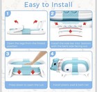 Collapsible Baby Bathtub  newborn Bath Tub 0-24moths With Thermometer Baby Blue