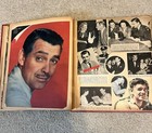 Antique Scrapbook Photo Album Of Movie Stars 1940s Homemade Original  Filled 45
