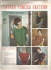 Leather Poncho Sewing Pattern A Tandy Original Vintage 1970s