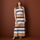 Rosie Assoulin Women s Sleeveless Polo Striped Maxi Dress - Multi