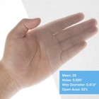 5pack 20 Gauge Stainless Steel Mesh  With Mesh Size 0 035  X 0 035   Made Of    