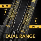 Lexivon Torque Wrench 1 4-inch 72 Gear Dual Direction 10 150 In-lb Micro lx-180 