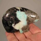 3 2  Amazonite W  Smoky Quartz mica Bear Gemstone Animal Carving - Madagascar