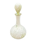Antique Victorian 1880-1940 Large Milk Glass Vanity Perfume Bottle