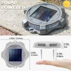 Solar Deck Lights Outdoor 2 Modes Led Dock Driveway Markers Light Solar Powered