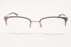 New Unbranded Gold Brown Tips Authentic Designer Frames Eyeglasses -