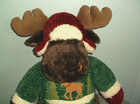 Dan Dee Collector   s Choice 2012 Plush Sears 24  Christmas Moose W  Hat   Sweater