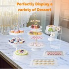 10-piece Stainless Steel Tiered Cake Stand Set For Desserts - Food-grade Metal