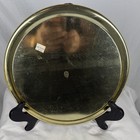 Vintage 1960s Las Vegas Nevada Black Gold Tin Metal Souvenir Tray  11 Inch