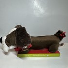 Dan Dee Dancing Wiener Dog Plush Stuffed Animal W  Jingle Bells-read Description