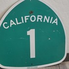 Authentic 24  25 Green Santa Cruz California Hwy 1 Road Sign
