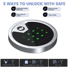 Large Home Safe Box  Heavy Duty Safe With Dual Alarm System And Adjustable Shelf