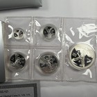 1992 5 Coin Libertad Mexico  999 Silver Proof Set Sealed With Box   Coa