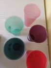 Starbucks Set Of 5 Reusable Glitter Plastic Cold Cups 24oz Tall Tumblers