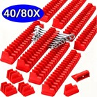 80pcs Modular Wrench Organizer Magnetic Compact Tool Storage Toolbox Slots Hold