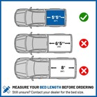 5 5ft Soft Roll Up Tonneau Cover For 15-26 Ford F-150  Truck Bed Cover  Durable