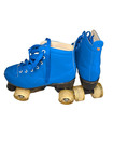 Blue Quad Roller Skates - Neon Blue  39   us 8 