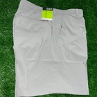 New Izod Golf Shorts Mens Classic Fit Grey Flat Front Size 40