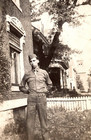 Vintage Photo Old Antique Outdoor Picture Ww2 Military Man Guy Uniform Hat Home