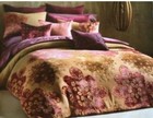 Kevin O brien Tallulah Collection Cut  Velvet King Duvet Cover Pink  Bronze