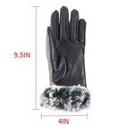 Women s Ladies Lambskin Leather Gloves Thermal Winter Warm Driving Soft Lining
