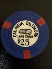  25 Cal - Neva Biltmore Lake Tahoe Casino Chip Vintage