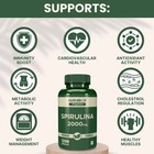 Nutrabud Organics Spirulina Capsule 2000mg Per Serving 120 Veg Capsules
