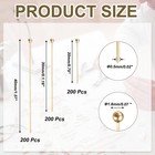 600pcs 0 8 1 2 1 6inch Ball Pins  Jewelry Making Headpins -light Gold