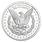 Morgan Head  1  Troy Oz   Bald Eagle Pure Fine 999 Silver Bullion Round   Bu-unc