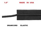 Drawcord Elastic 1 5  Inch Wide 100 Yards White   Black   Usa   Free Shipping