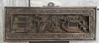 Antique Carved Wood Board Plank Panel Asian Temple Architectural Salvage