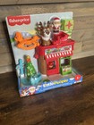Fisher-price Little People Christmas Wonderland Gift Set Santa Reindeer Elf New