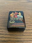 Vtg Russian Unique Hand Painted Lacquer Box Fedoskino  gift  Signed By Davydov