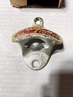 Coca Cola Star X Patent Brown Co Made In Usa Spill-stop Wall Mount Bottle Opener